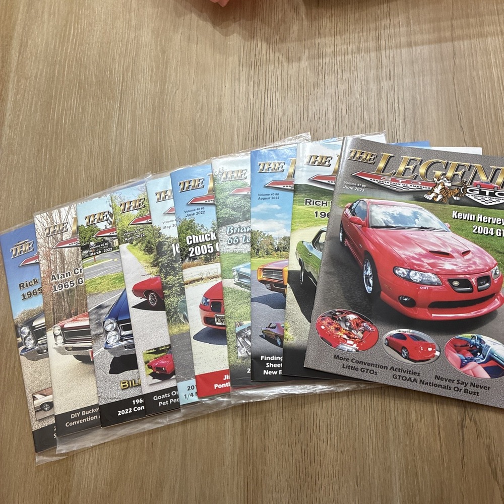 The Legend GTO Magazine 10 Issues 4 Sealed In Plastic 2022-2023